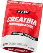 FTW Creatina Monohidratada 100% Pura - Explosão de Energia, Força e Resistência - Absorção Rápida para Ganho de Massa e Performance (Refil 500G)
