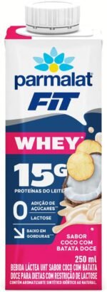 Parmalat Fit Bebida Proteica Coco com Batata Doce 15g de Proteína 250mL – 18 Unidades - Imagem 2