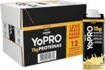 YoPRO Bebida Láctea UHT Banana 15g de proteínas 250ml - 12 unidades